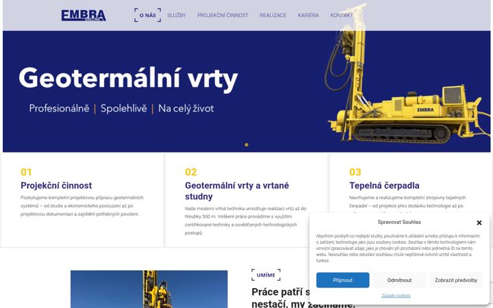 Skærmbillede af embradrilling.cz