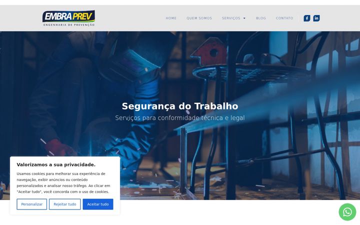 Screenshot di embraprev.com.br