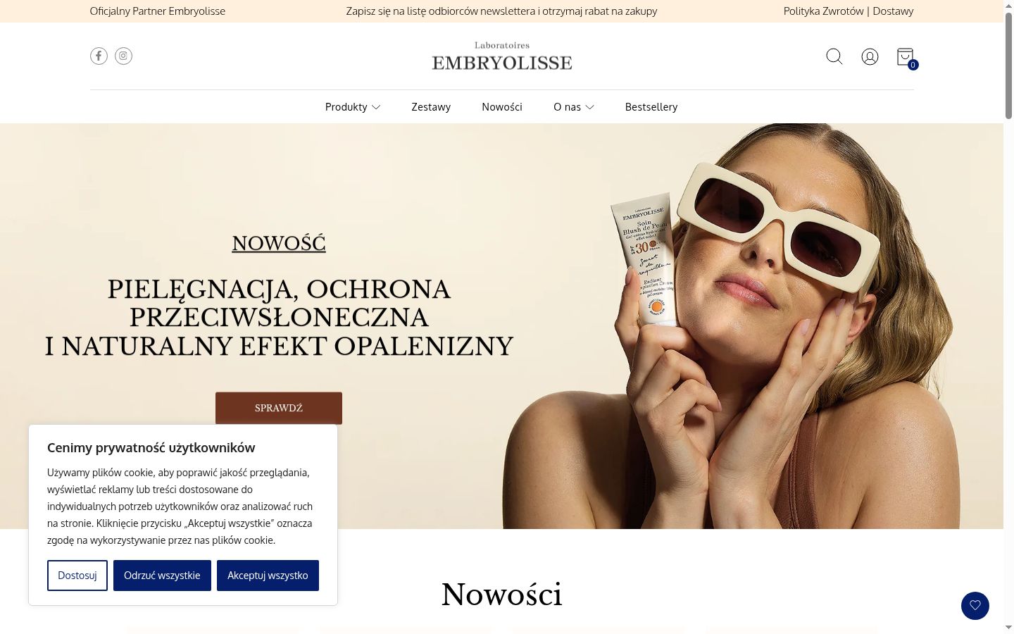Snímka obrazovky banera súhlasu zobrazeného pred akoukoľvek interakciou