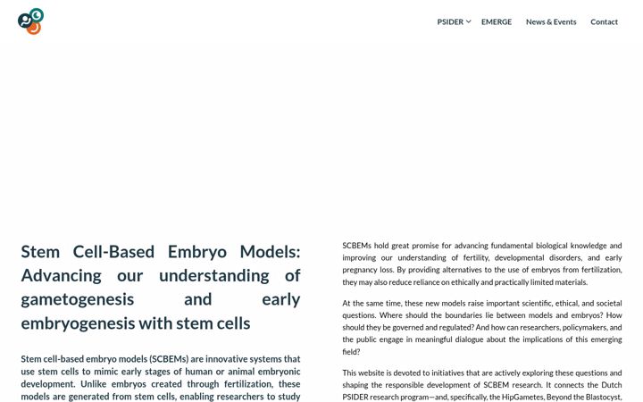 Screenshot of embryomodels.com