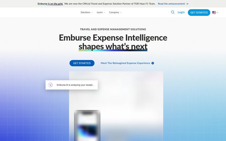 Screenshot of emburse.com