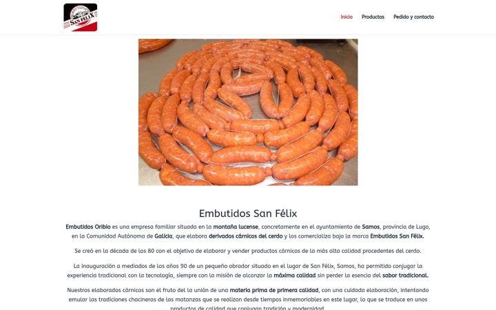 Screenshot of embutidosanfelix.com.es