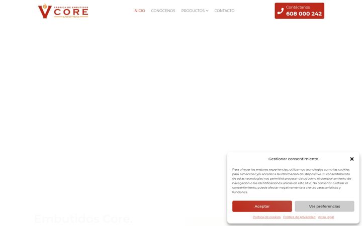 Screenshot of embutidoscore.com