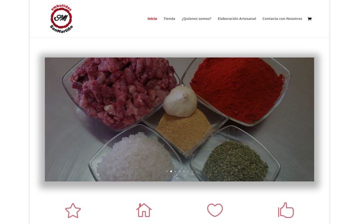 Screenshot of embutidossanmartin.com