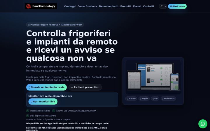 Screenshot of emc-presente.it