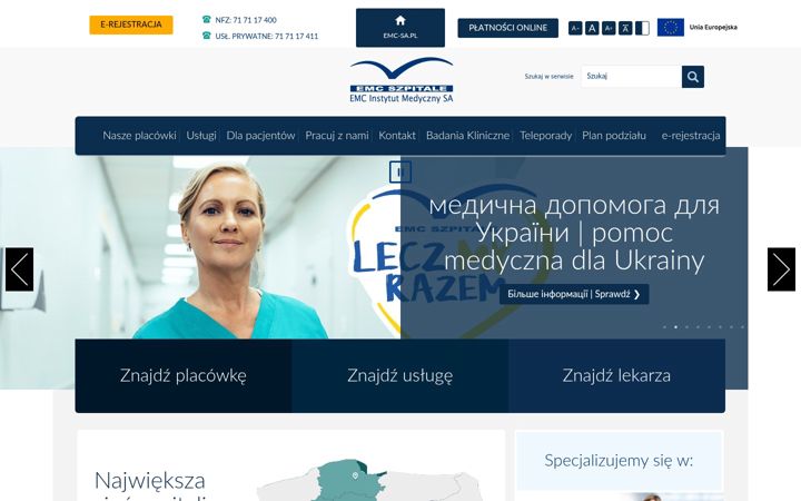Snímek obrazovky emc-sa.pl
