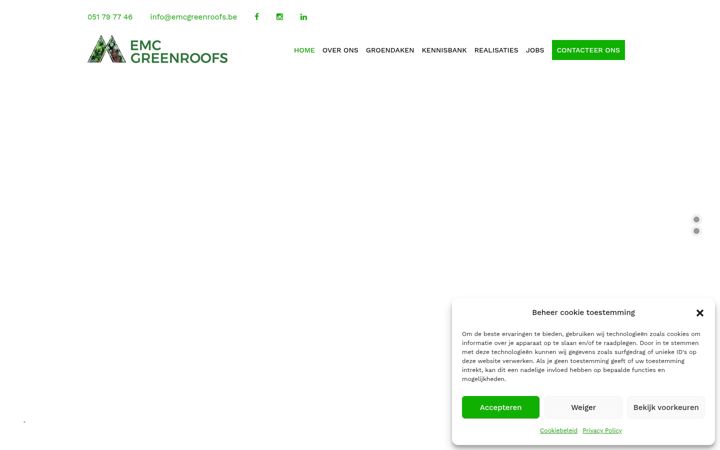 Screenshot of emcgreenroofs.be