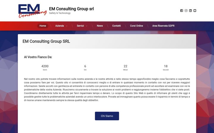 Screenshot of emcgsrl.com