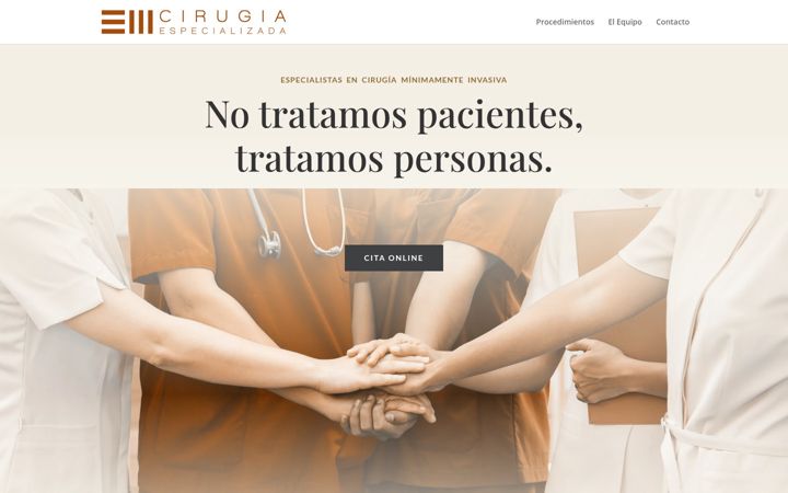 Screenshot of emcirugia.com