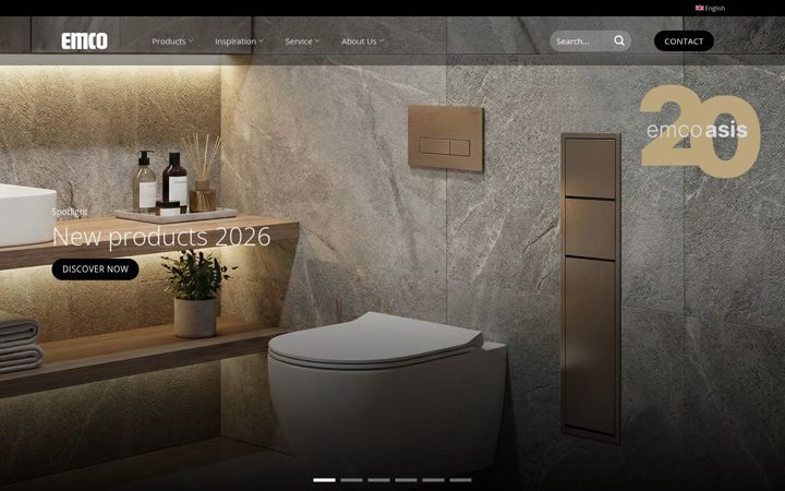 Screenshot of emco-bath.com