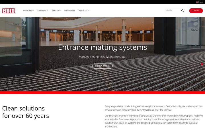 Screenshot of emco-bau.com