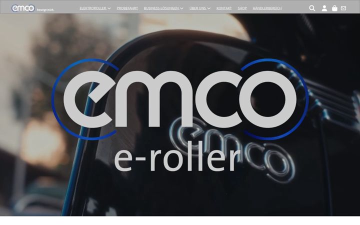 Screenshot of emco-e-scooter.com