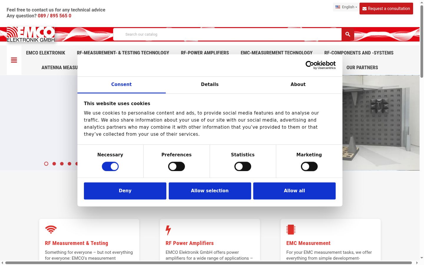 Screenshot tal-banner tal-kunsens muri qabel kwalunkwe interazzjoni