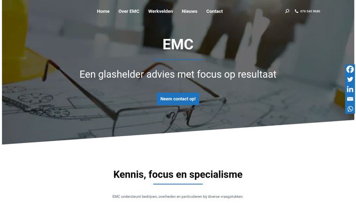 Screenshot του emcprinsenbeek.nl