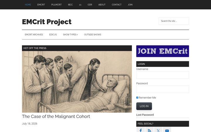 Screenshot of emcrit.org