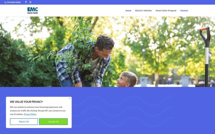Screenshot of emcsolar.org