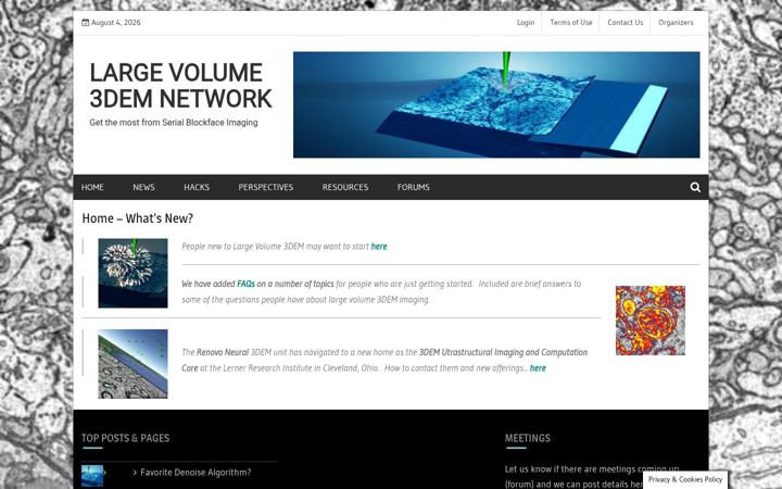 Screenshot of emcubed.org