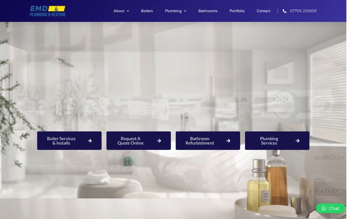 Screenshot of emdboilerservices.com