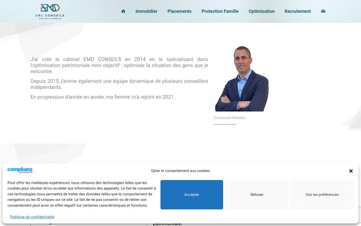 Screenshot of emdconseils.fr