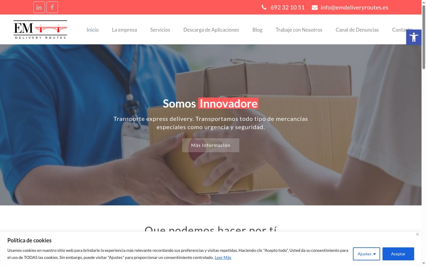 Sutikimo reklamjuostės, rodytos prieš bet kokią sąveiką, ekrano kopija
