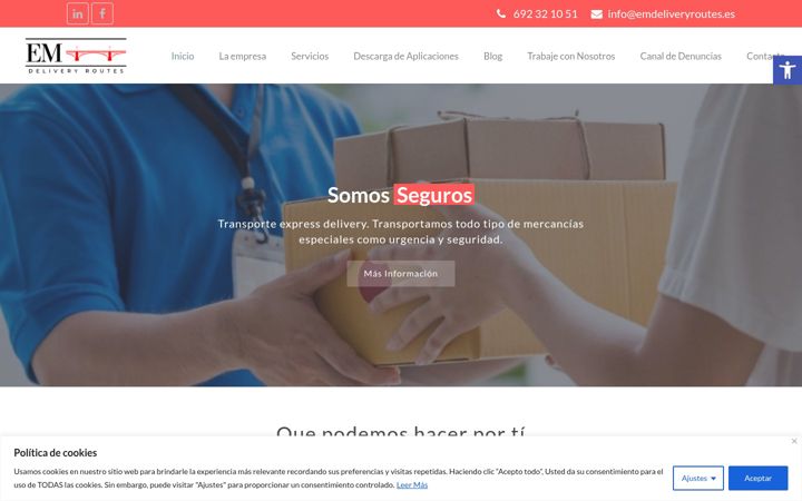 Screenshot of emdeliveryroutes.es