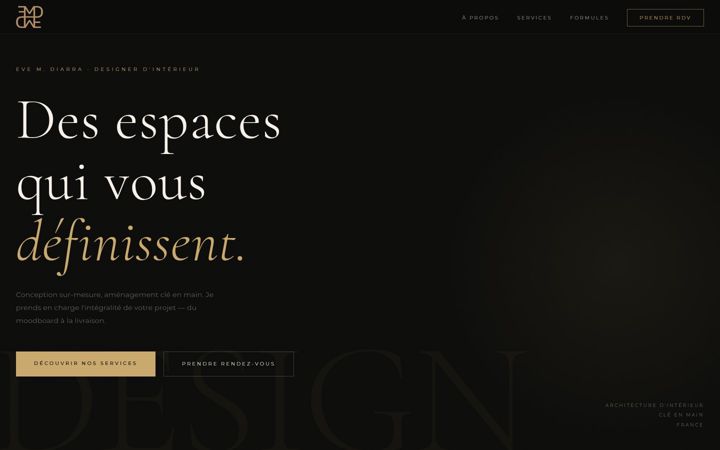 Screenshot of emdesigner.fr
