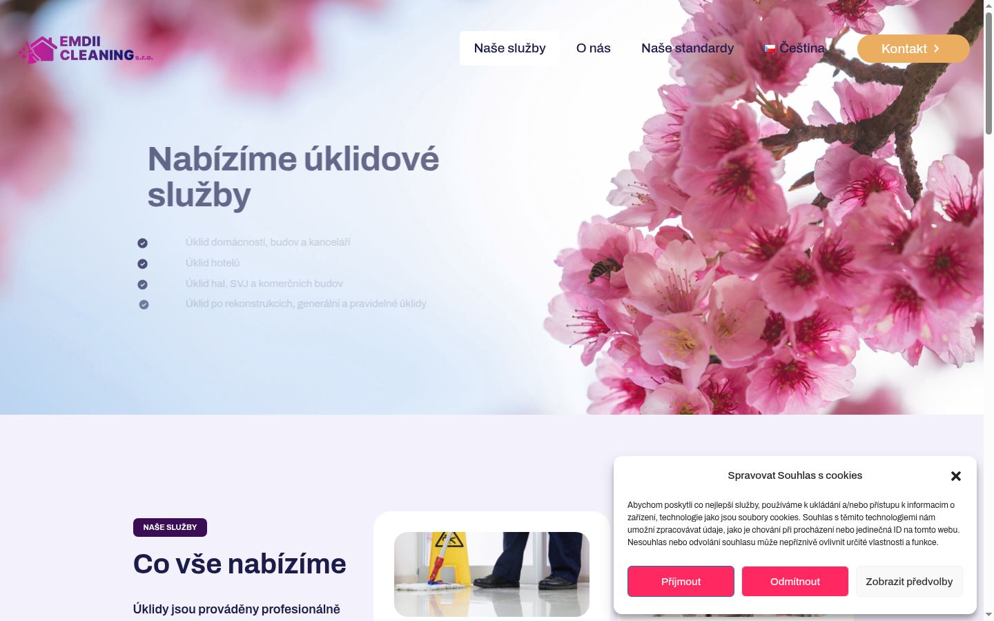 Snímek obrazovky baneru souhlasu zobrazeného před jakoukoli interakcí