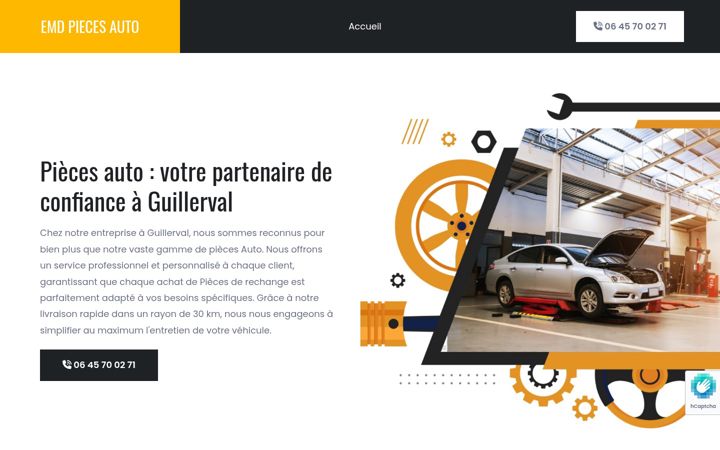 Screenshot of emdpiecesauto.fr
