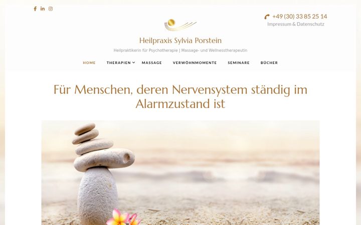Screenshot of emdr-hypnose-praxis.de