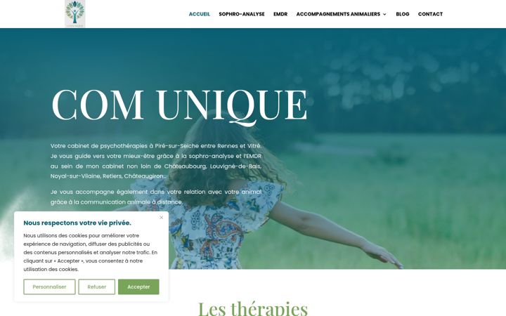 Screenshot of emdr-sophro-rennes.fr