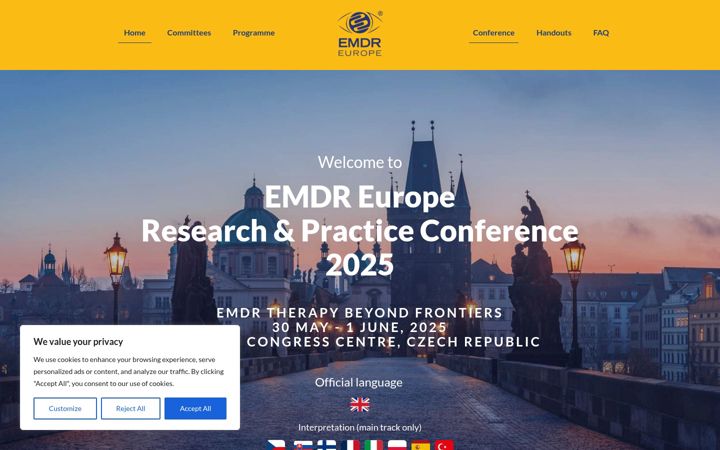 Screenshot of emdr2025.com