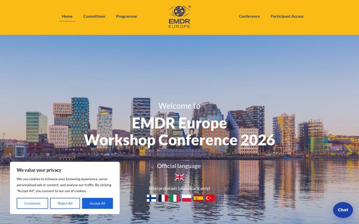 Screenshot of emdr2026.com