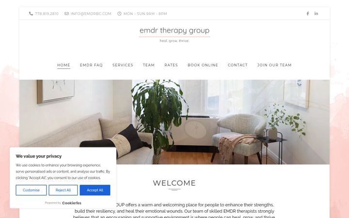 Screenshot of emdrbc.com