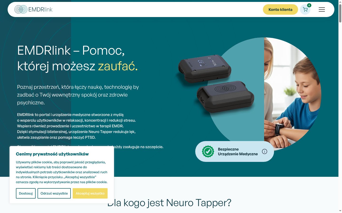 Snímek obrazovky baneru souhlasu zobrazeného před jakoukoli interakcí
