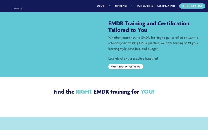 Screenshot of emdrtraininghq.com