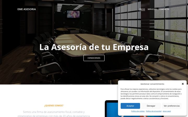 Screenshot of emeasesoria.com