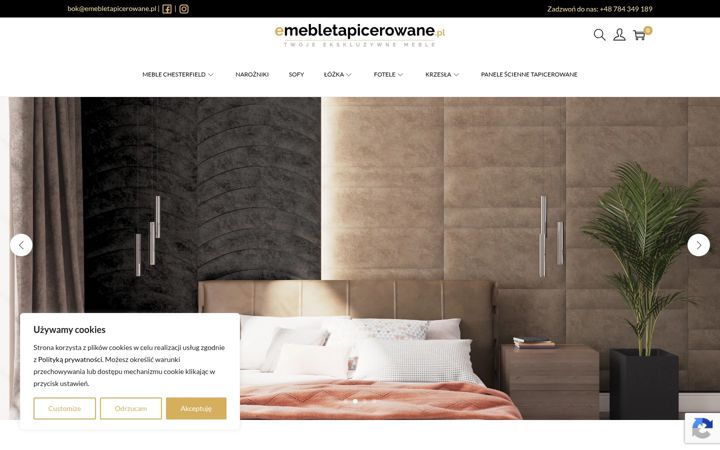 Screenshot of emebletapicerowane.pl