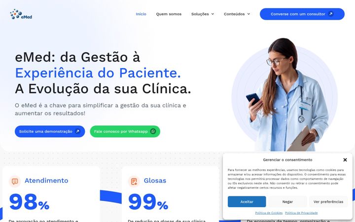 Екранна снимка на emed.com.br