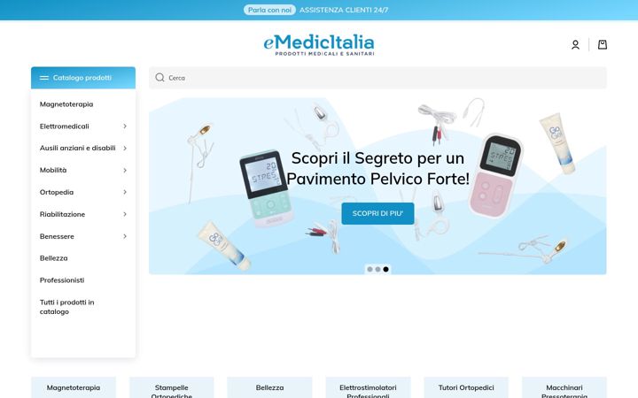 Screenshot von emedicitalia.it