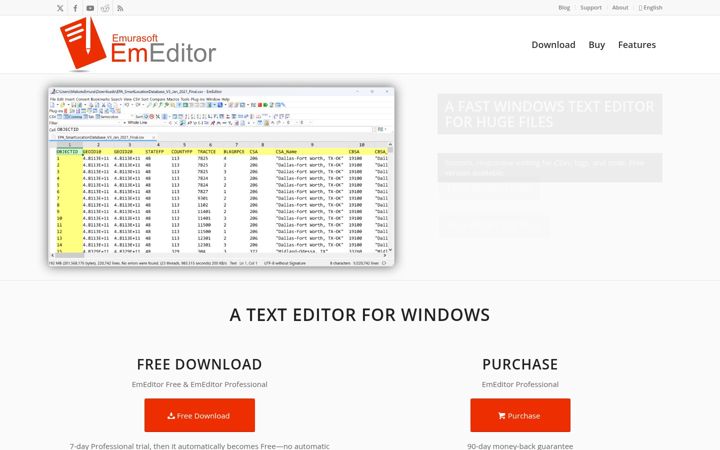 Screenshot of emeditor.com