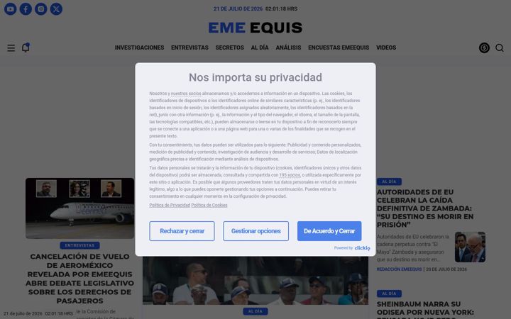 Screenshot of emeequis.com