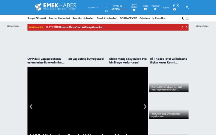 Screenshot von emekhaber.com