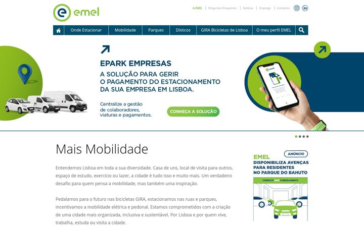 Screenshot of emel.pt