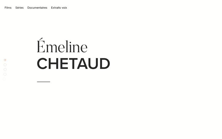 Screenshot of emelinechetaud.com