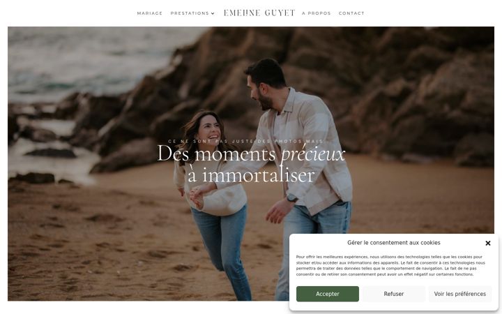 Screenshot of emelineguyet.fr