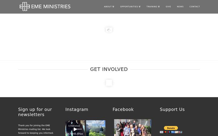 Snimka zaslona za emeministries.org
