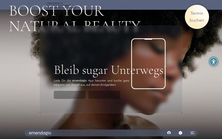 Screenshot of emendagio.de