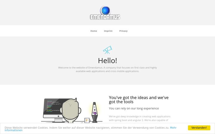 Screenshot of emendamus.de