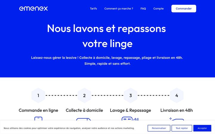 Screenshot of emenex.fr
