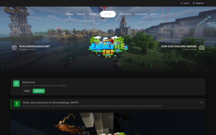 Screenshot of emeraldage.net